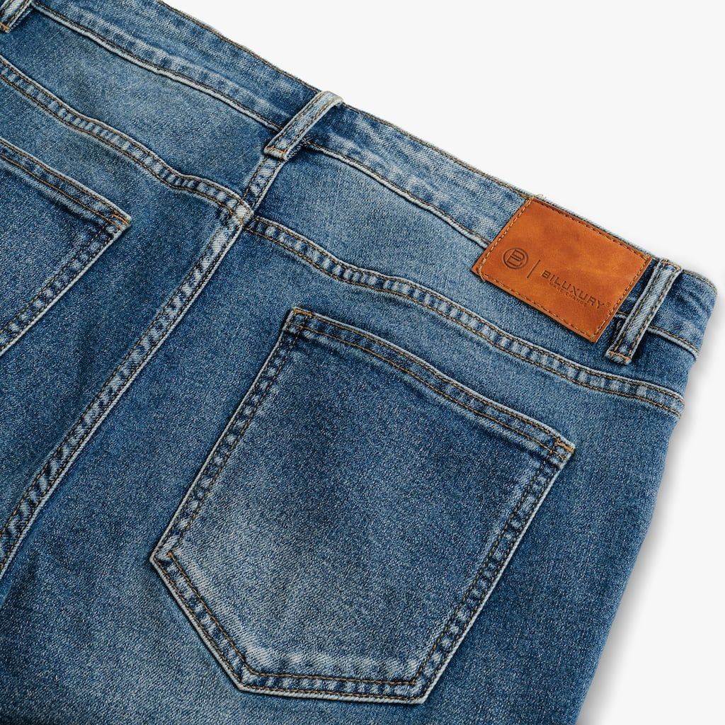 QUẦN JEANS THIẾT KẾ BASIC - MÀU XANH NHẠT 9QBDT025XAH
