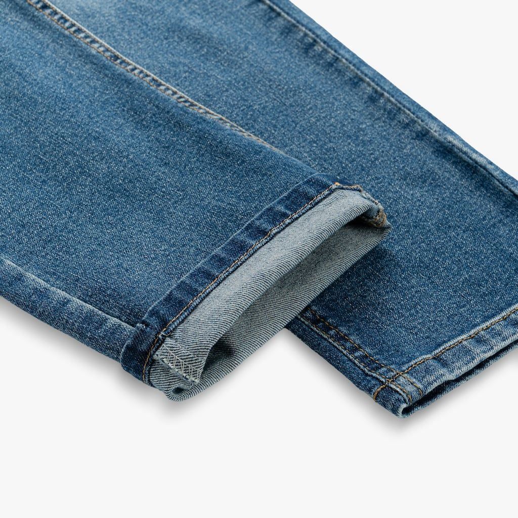 QUẦN JEANS THIẾT KẾ BASIC - MÀU XANH NHẠT 9QBDT025XAH