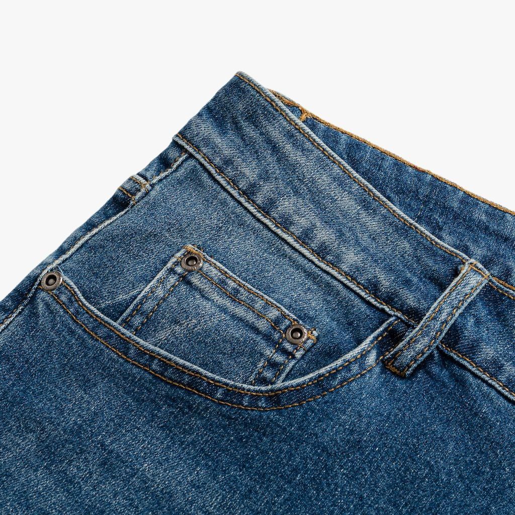 QUẦN JEANS THIẾT KẾ BASIC - MÀU XANH NHẠT 9QBDT025XAH
