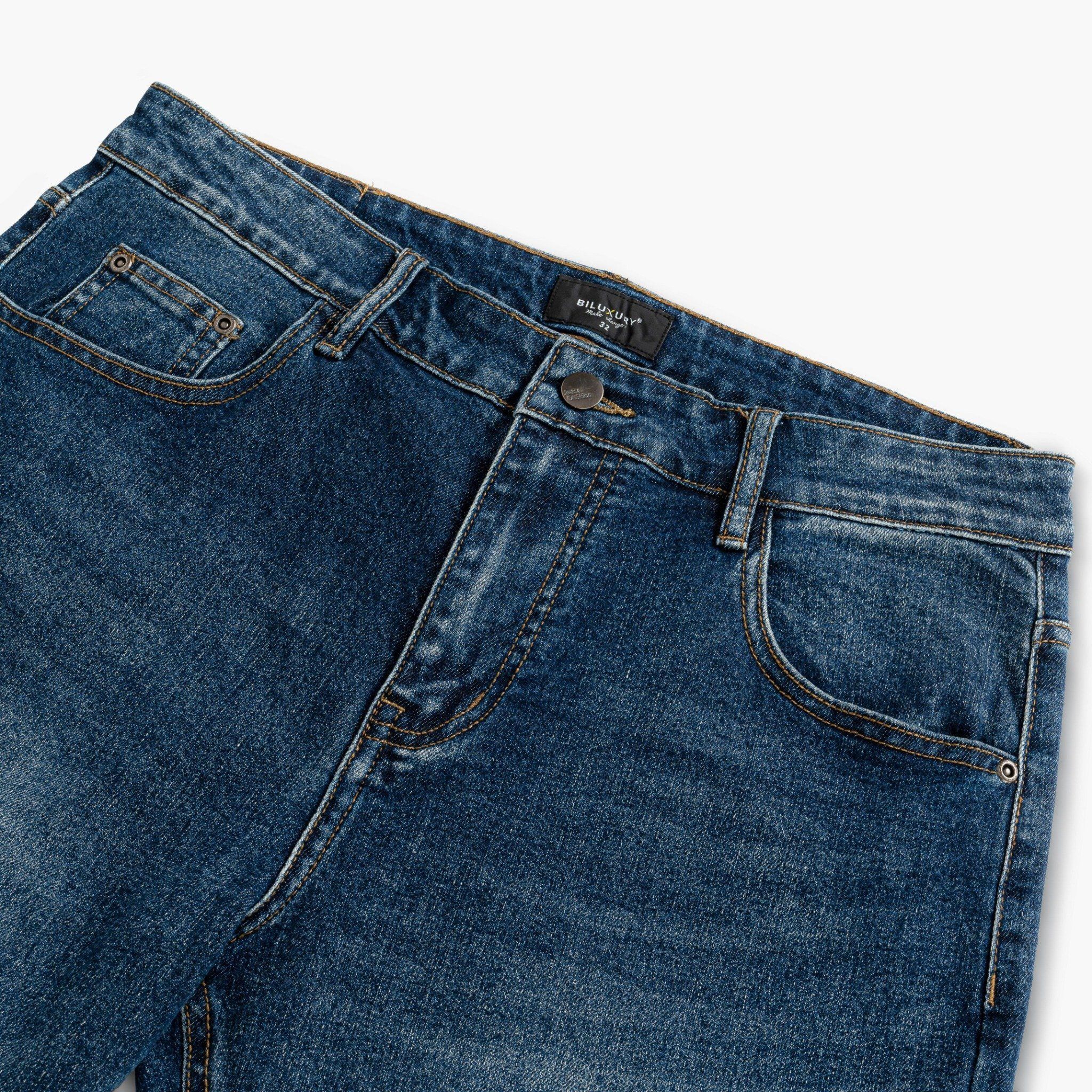 QUẦN JEANS THIẾT KẾ - XANH DƯƠNG 9QBDT025XDM