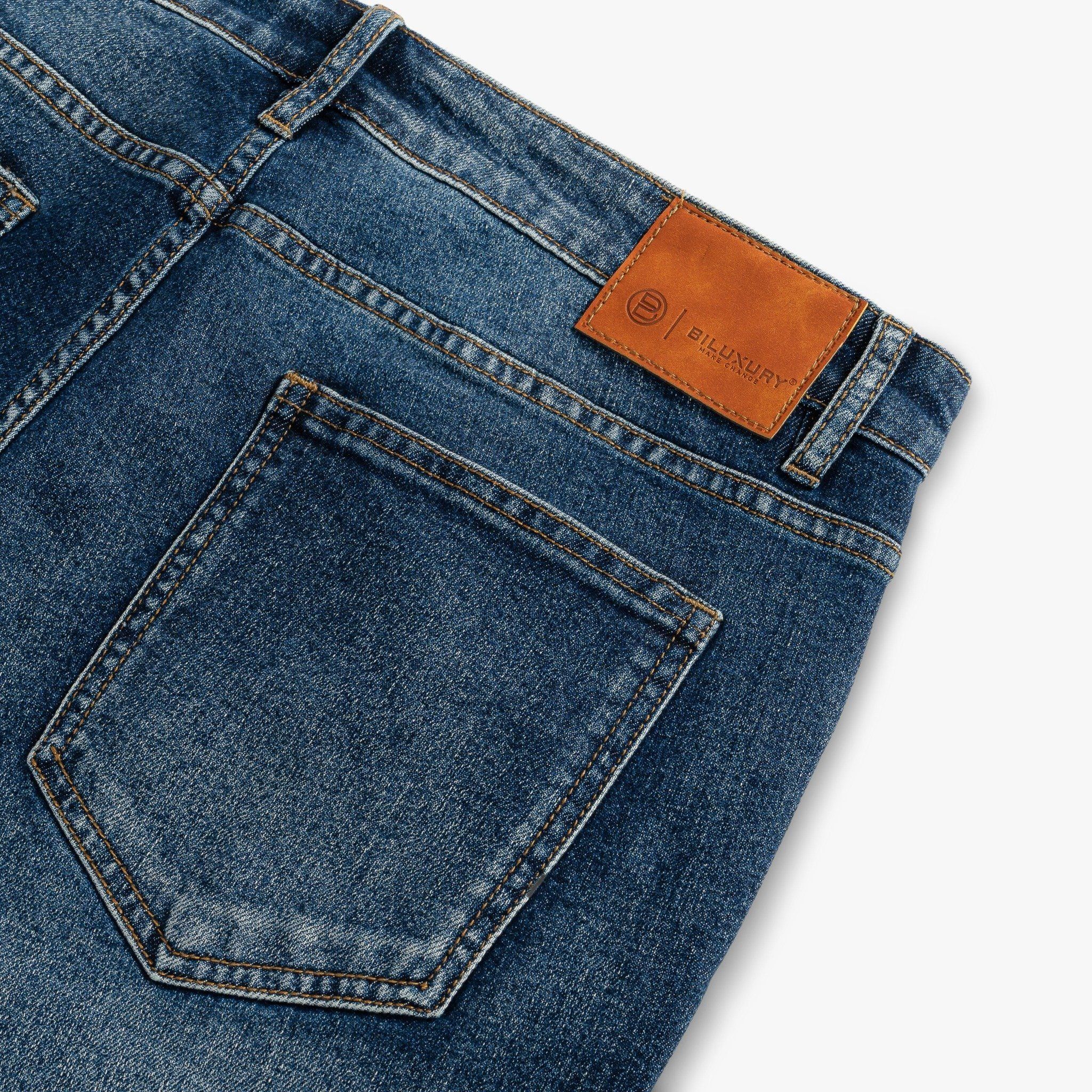 QUẦN JEANS THIẾT KẾ - XANH DƯƠNG 9QBDT025XDM