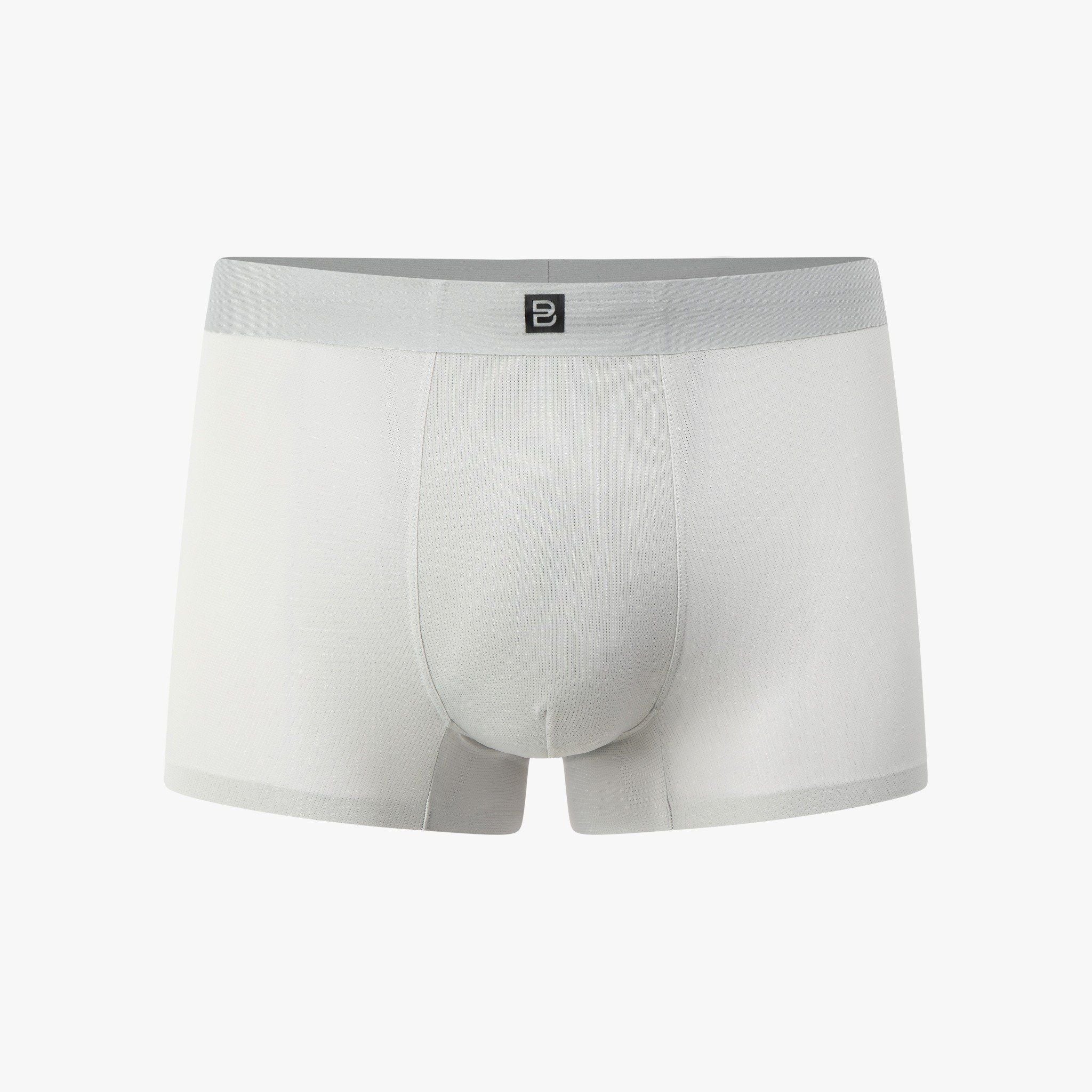 QUẦN BOXER NAM CAO CẤP, SEAMLESS POLYAMIDE - MÀU XÁM SÁNG 9SIDB506GHS
