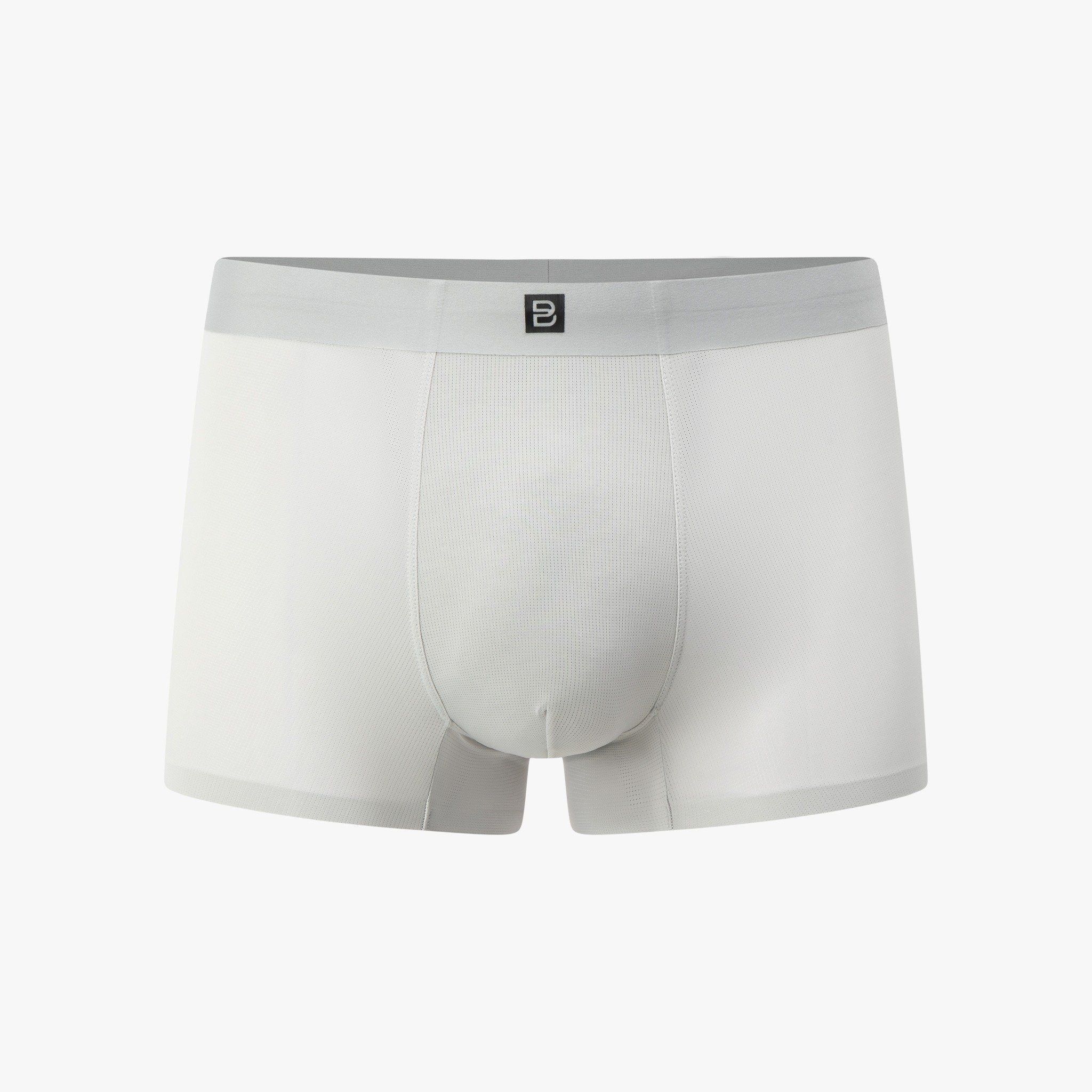 QUẦN BOXER SEAMLESS POLYAMIDE - MÀU GHI SÁNG 9SIDB506GHS