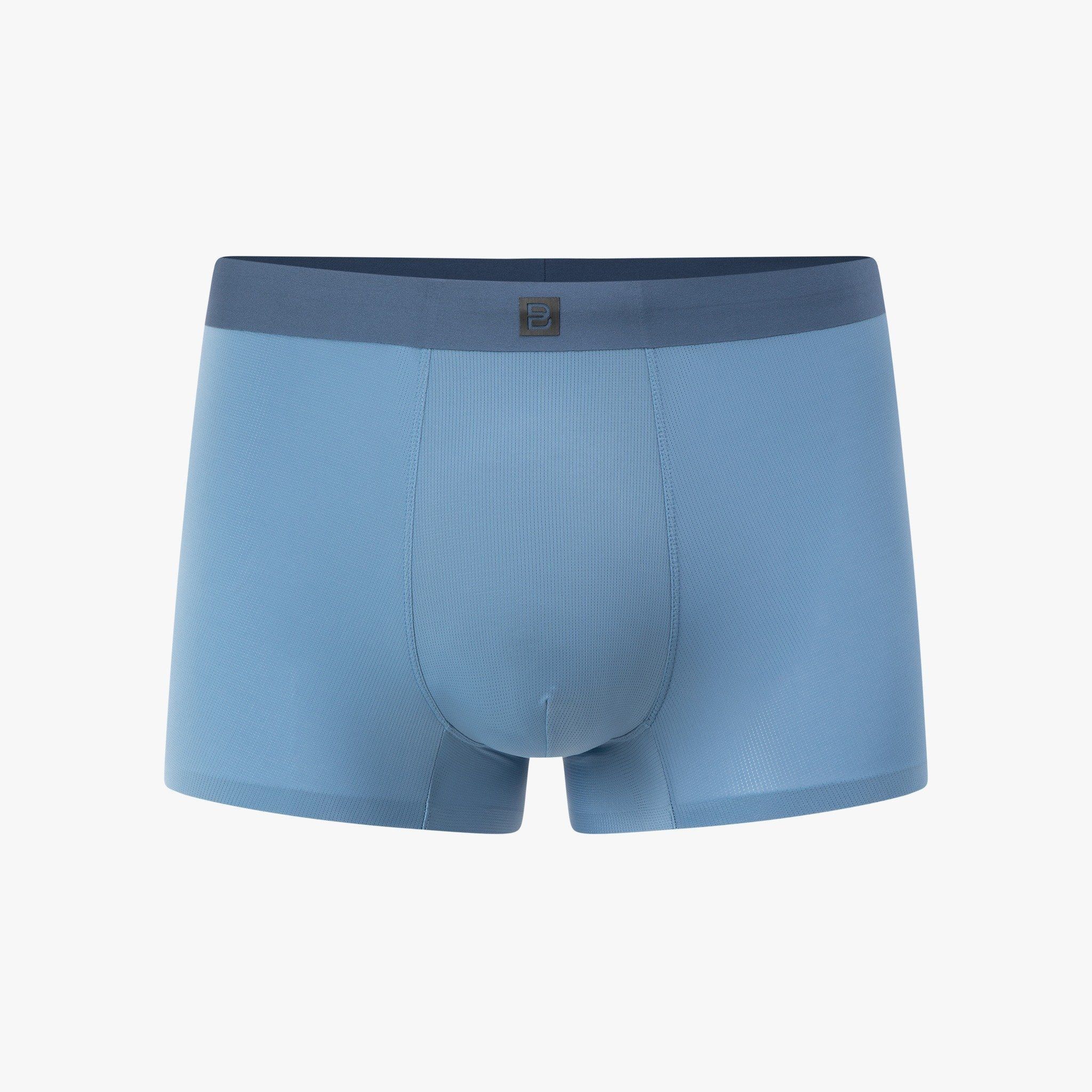 QUẦN BOXER NAM SEAMLESS POLYAMIDE - XANH DƯƠNG 9SIDB506XAH