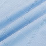  ÁO SƠ MI CỘC TAY PHỐI CARO - XANH DA TRỜI 