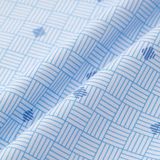  Áo sơ mi cộc hoạ tiết, (Xanh, 39) 