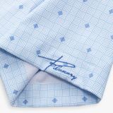  Áo sơ mi cộc hoạ tiết, (Xanh, 39) 