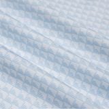  ÁO SƠ MI CỘC TAY HỌA TIẾT - XANH 