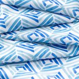  Áo sơ mi cộc tay hoạ tiết, (Xanh, 39) 