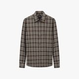  Áo sơ mi dài tay caro, (Rêu, 39) 