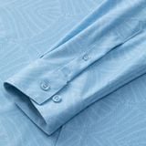  ÁO SƠ MI DÀI TAY, HỌA TIẾT - XANH BIỂN 