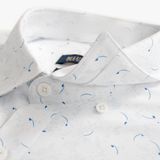  ÁO SƠ MI TAY DÀI HỌA TIẾT CAO CẤP - MÀU TRẮNG 