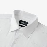  Áo sơ mi dài tay hoạ tiết, (Trắng, 39) 