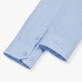  ÁO SƠ MI TAY DÀI, HỌA TIẾT CAO CẤP - MÀU XANH BIỂN 