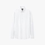  ÁO SƠ MI TAY DÀI, KẺ SỌC CAO CẤP - MÀU TRẮNG 