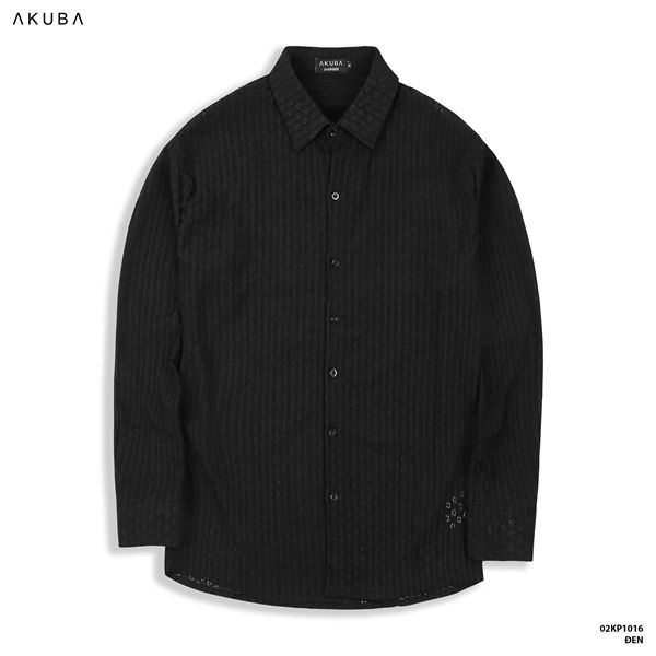  ÁO SƠ MI TAY DÀI - ĐEN, TRƠN 02KP1016 
