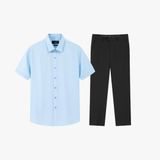  Áo sơ mi dài tay cơ bản (Xanh, 39) 