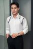 Sơ mi trắng họa tiết vai áo - SMC183 - 56