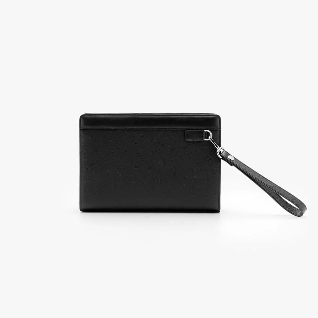 TÚI CLUTCH CẦM TAY, CHẤT LIỆU DA CAO CẤP - ĐEN 1TDCT001DEN