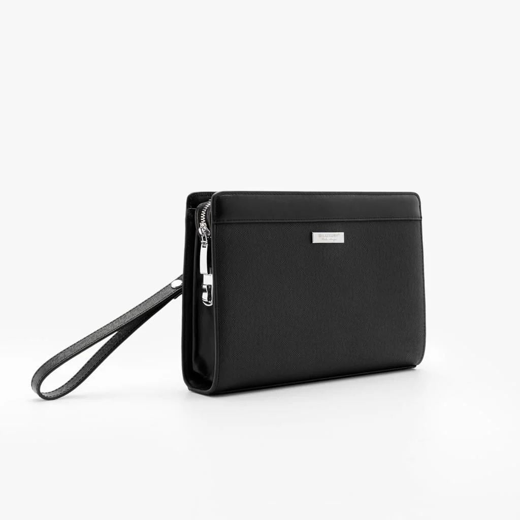 TÚI CLUTCH CẦM TAY, CHẤT LIỆU DA CAO CẤP - ĐEN 1TDCT001DEN