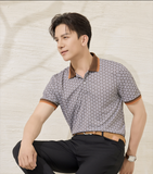  Áo polo hoạ tiết, (Nâu, 39) 