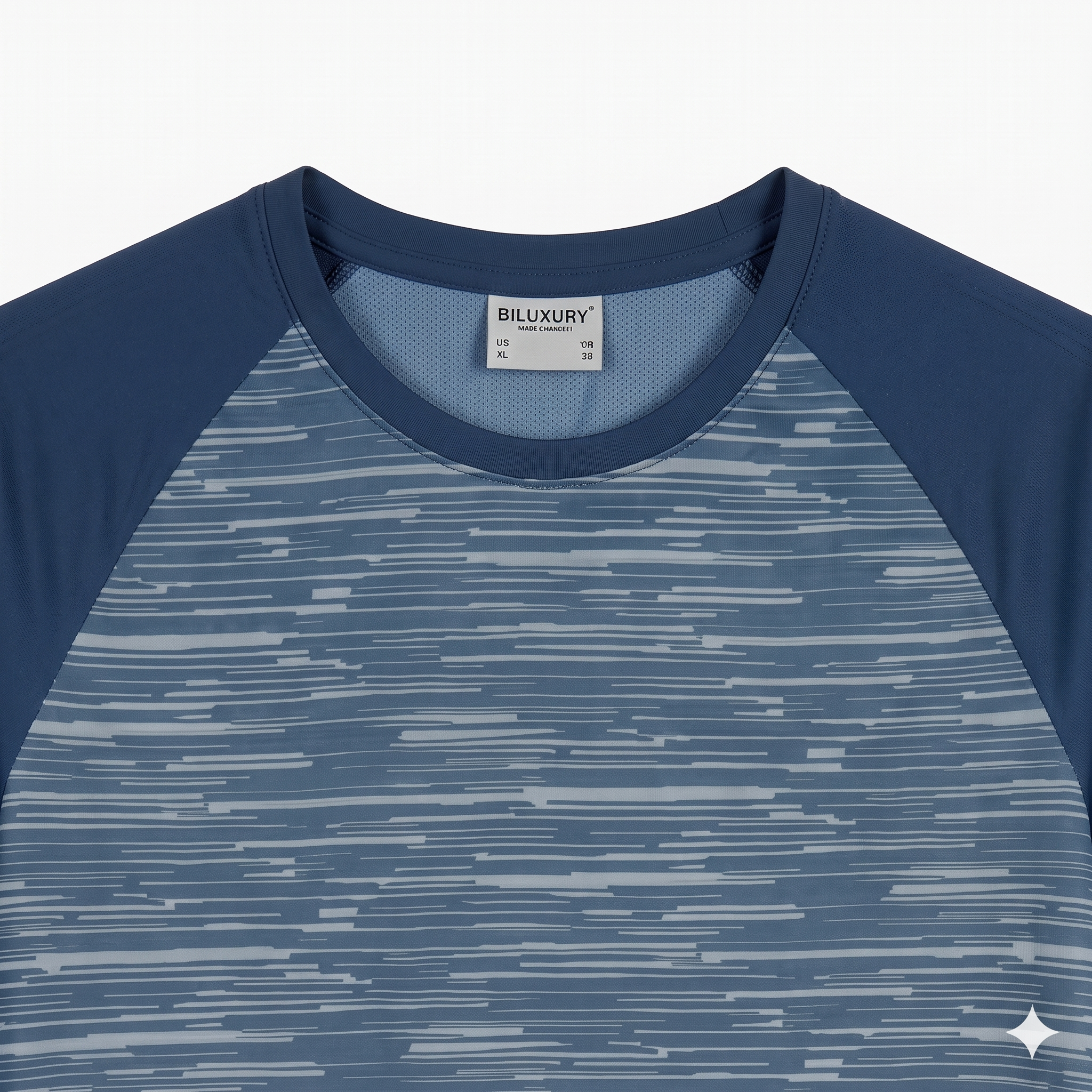 ÁO T-SHIRT THỂ THAO RAGLAN BILUXURY - TÍM THAN TỐI 1APKT613TTT