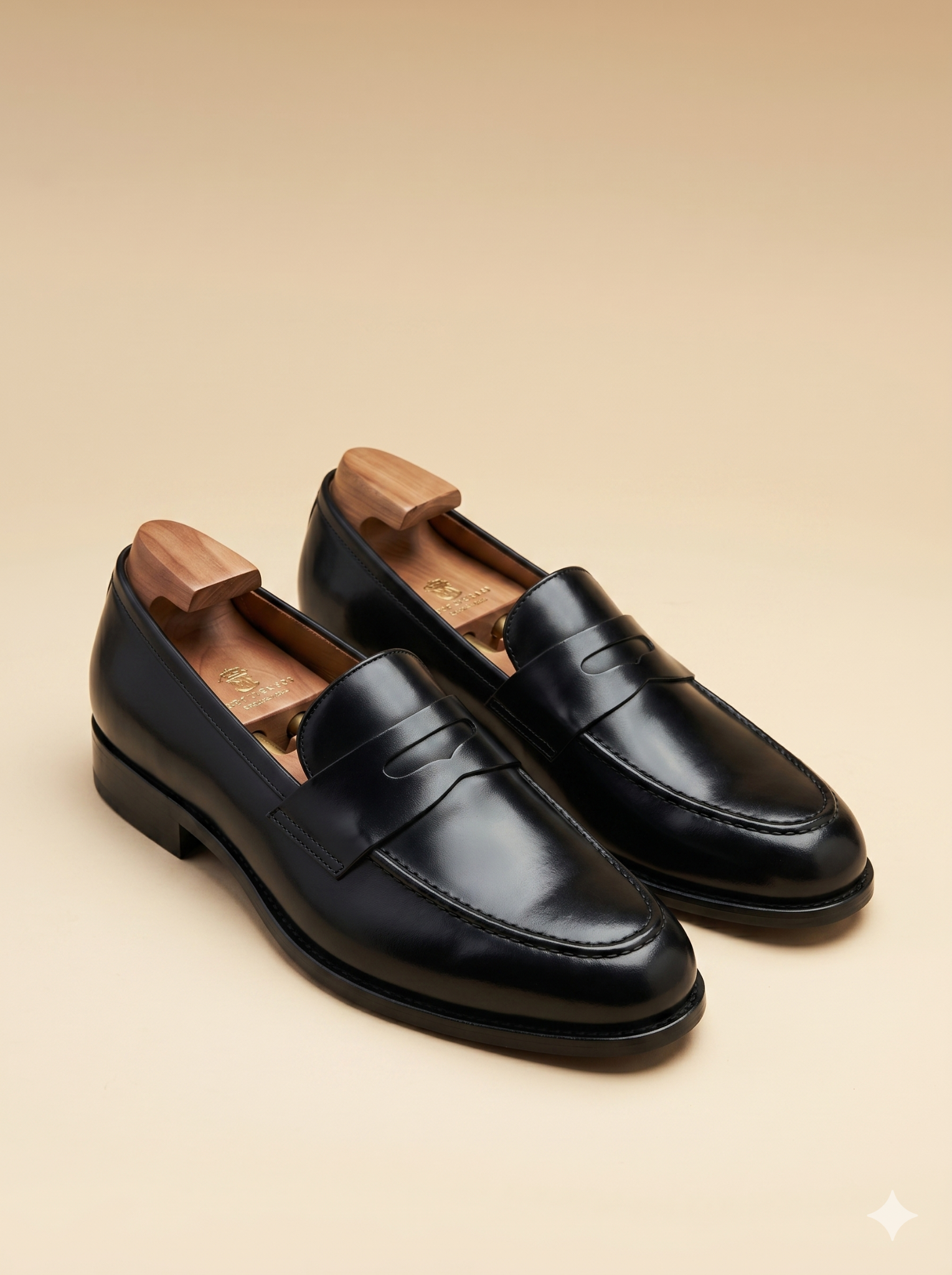 GIÀY DA LOAFER ĐEN - 1GAD001DEN