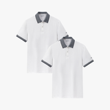  Áo phông có cổ cơ bản, (Trắng, 43) 