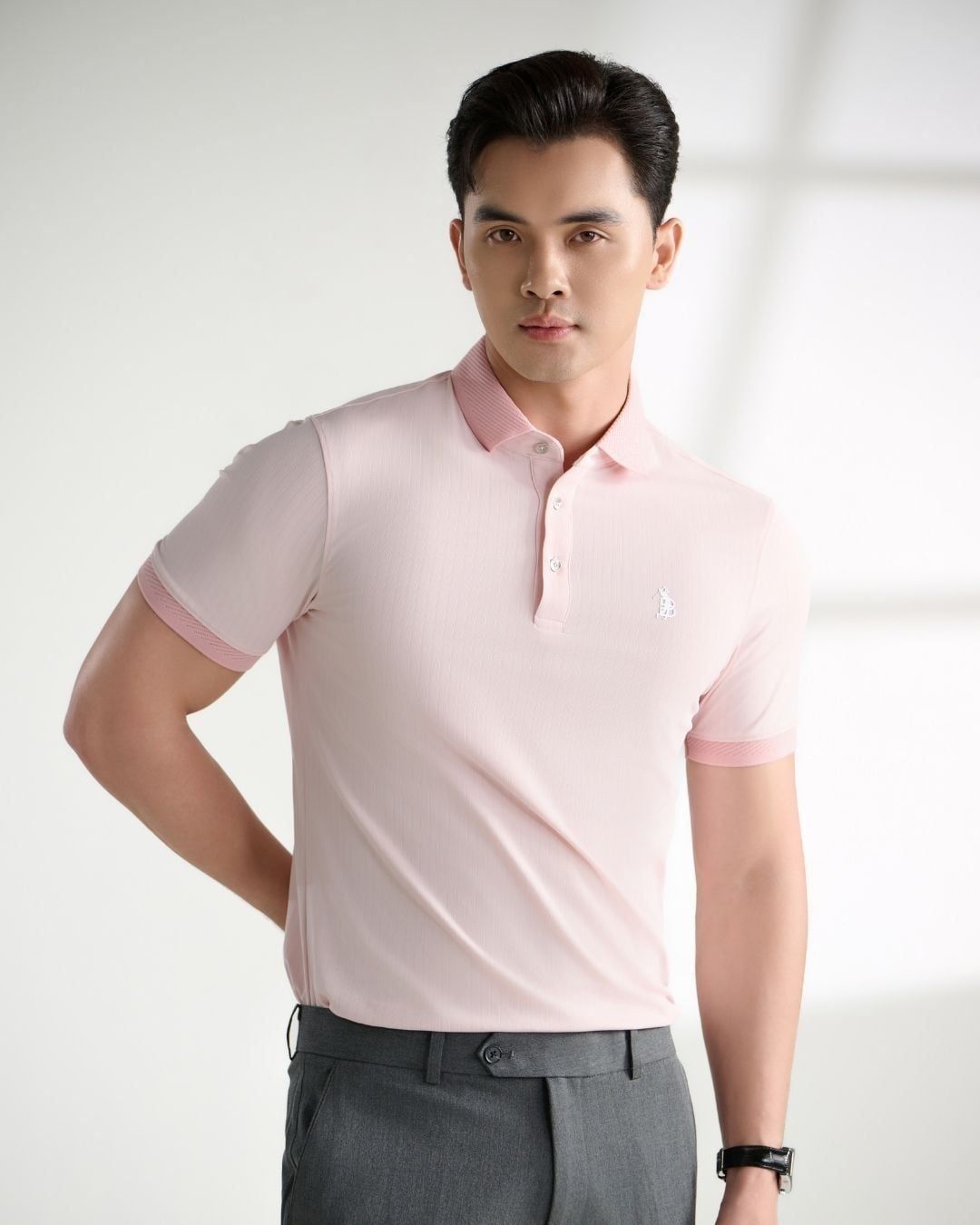 ÁO POLO BASIC - HỒNG 9APCH562HOG