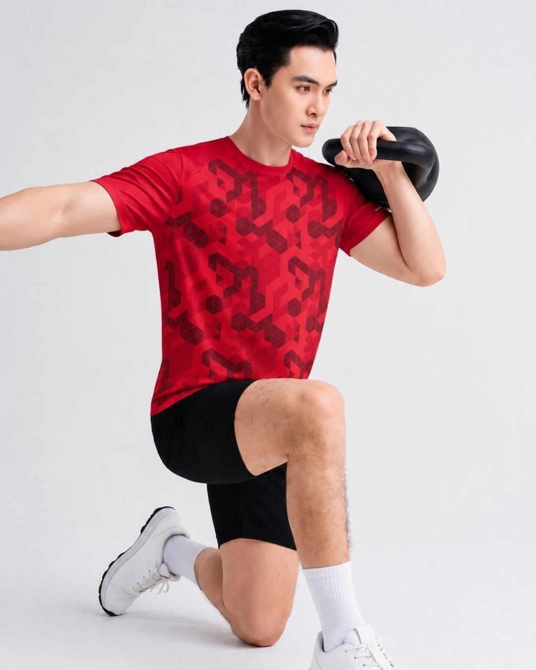 ÁO T-SHIRT THIẾT KẾ HOẠT TIẾT - ĐỎ 1APKT615DOD