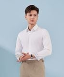  Áo sơ mi dài tay thiết kế, (Trắng, 39) 