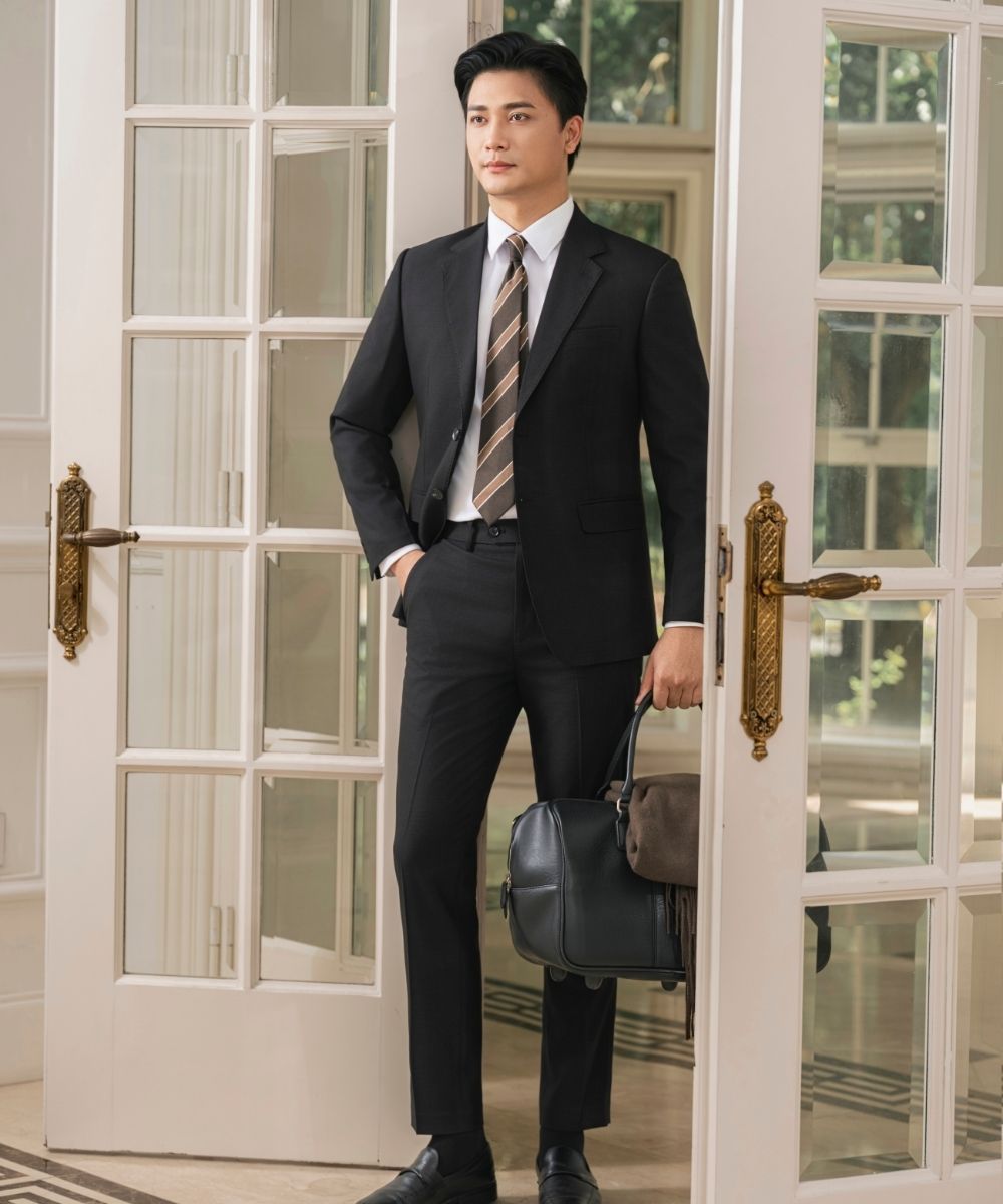  Áo vest hoạ tiết, (Đen, 39) 