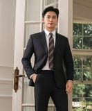  Quần vest hoạ tiết, (Đen, 29) 