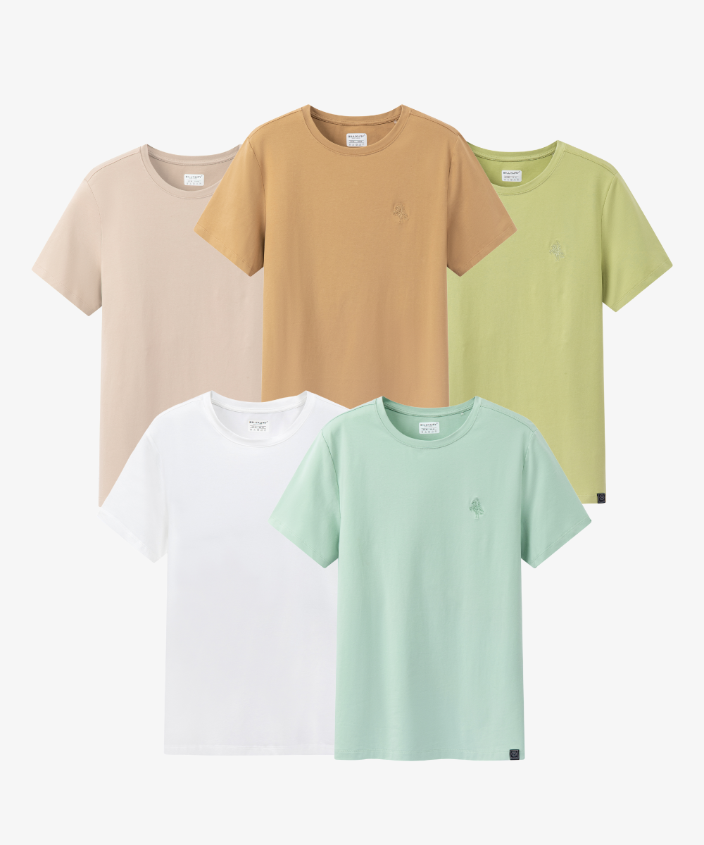  ÁO T-SHIRT THIẾT KẾ MÀU GHI SÁNG - 9APKT510GHS01 
