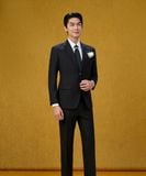  Quần vest hoạ tiết, (Đen, 29) 