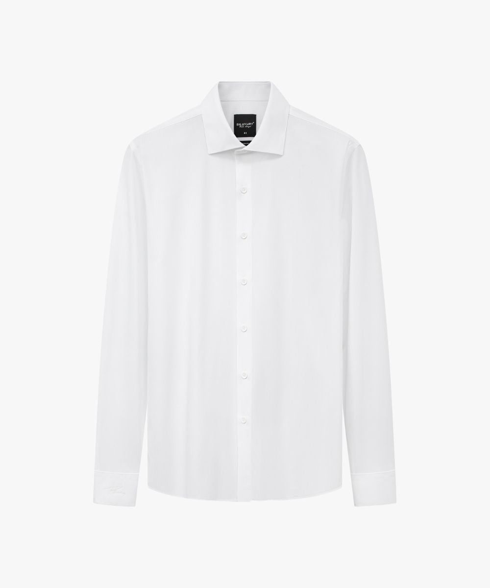  Áo sơ mi dài tay cơ bản, (Trắng, 39) 