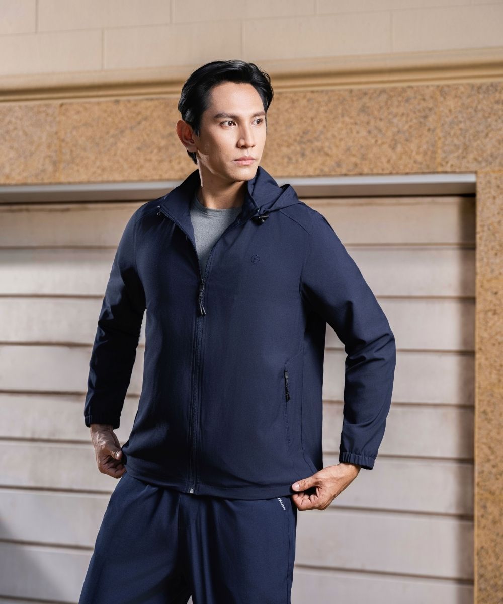  Áo khoác gió thiết kế, (Tím than sáng, 39) 