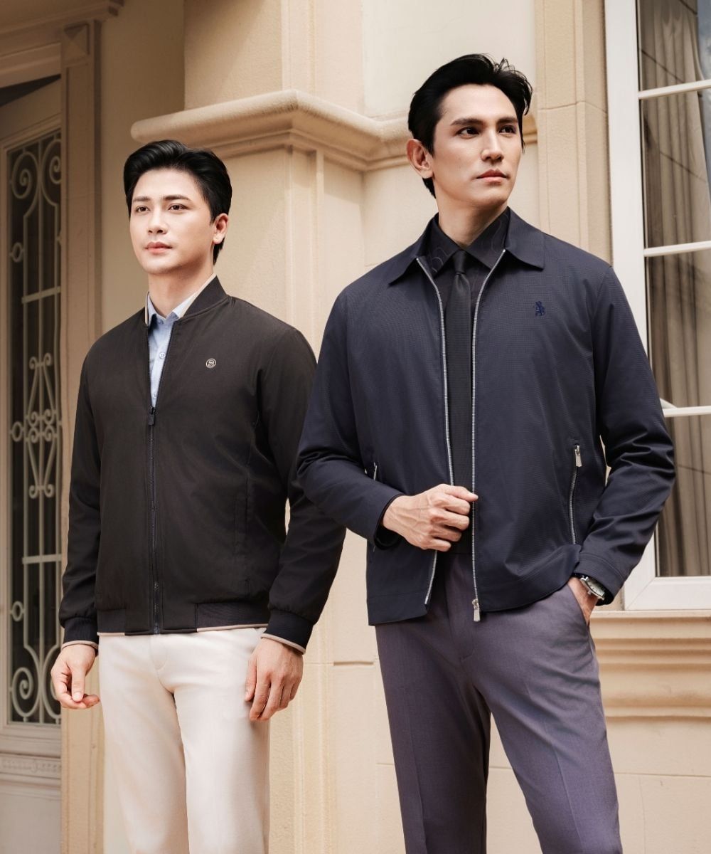  Áo khoác gió 2 lớp thiết kế 