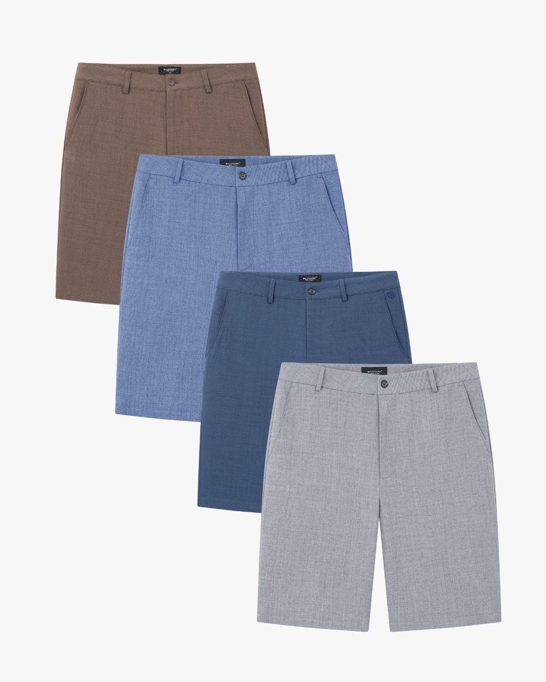 QUẨN SHORT KAKI VẢI CAO CẤP - MÀU XANH 1QNAT602XAH