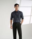  Áo sơ mi dài tay caro, (Xanh ngọc, 39) 