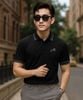 Áo polo thiết kế (Đen, 39)