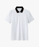  Áo polo hoạ tiết, (Trắng, 41) 