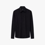  ÁO SƠ MI TAY DÀI, HỌA TIẾT - MÀU ĐEN 