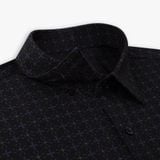  ÁO SƠ MI TAY DÀI, HỌA TIẾT - MÀU ĐEN 