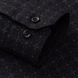  ÁO SƠ MI TAY DÀI, HỌA TIẾT - MÀU ĐEN 