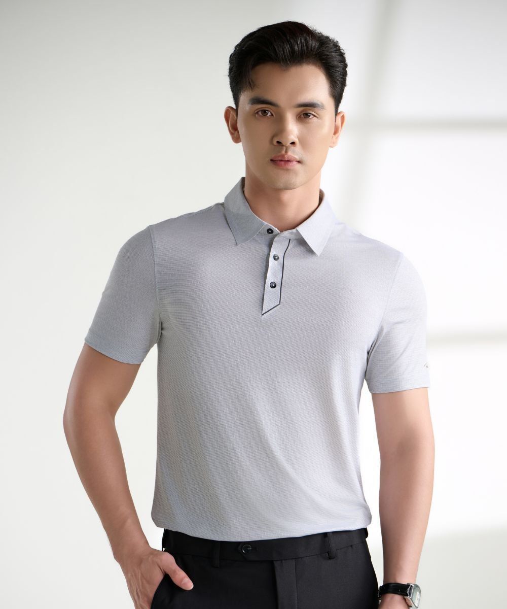  Áo polo thiết kế, (Ghi sáng, 43) 