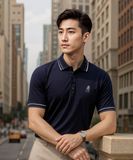  Áo polo thiết kế (Tím than tối, 39) 