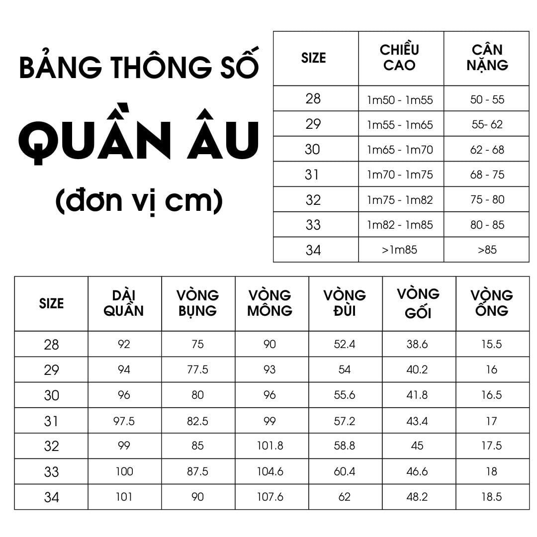 QUẦN ÂU HỌA TIẾT KẺ SỌC - MÀU ĐEN