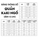  Quần kaki ngố thiết kế, (Tím than tối, 29) 