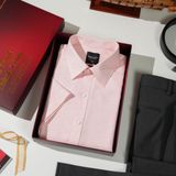  ÁO SƠ MI CỘC TAY - HỒNG NHẠT 